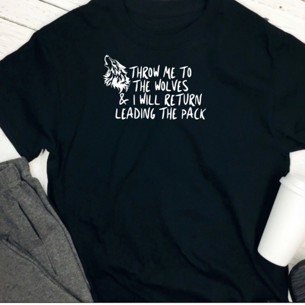 Wolf inspirational t shirt
